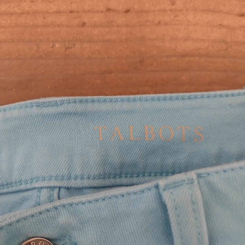 Talbots Sky Blue Curvy High Rise Stretch Ankle Jeans Size 8 - Picture 9 of 12